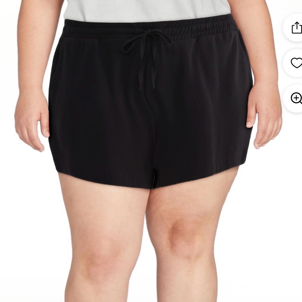 NWT 3X comfy black shorts 520